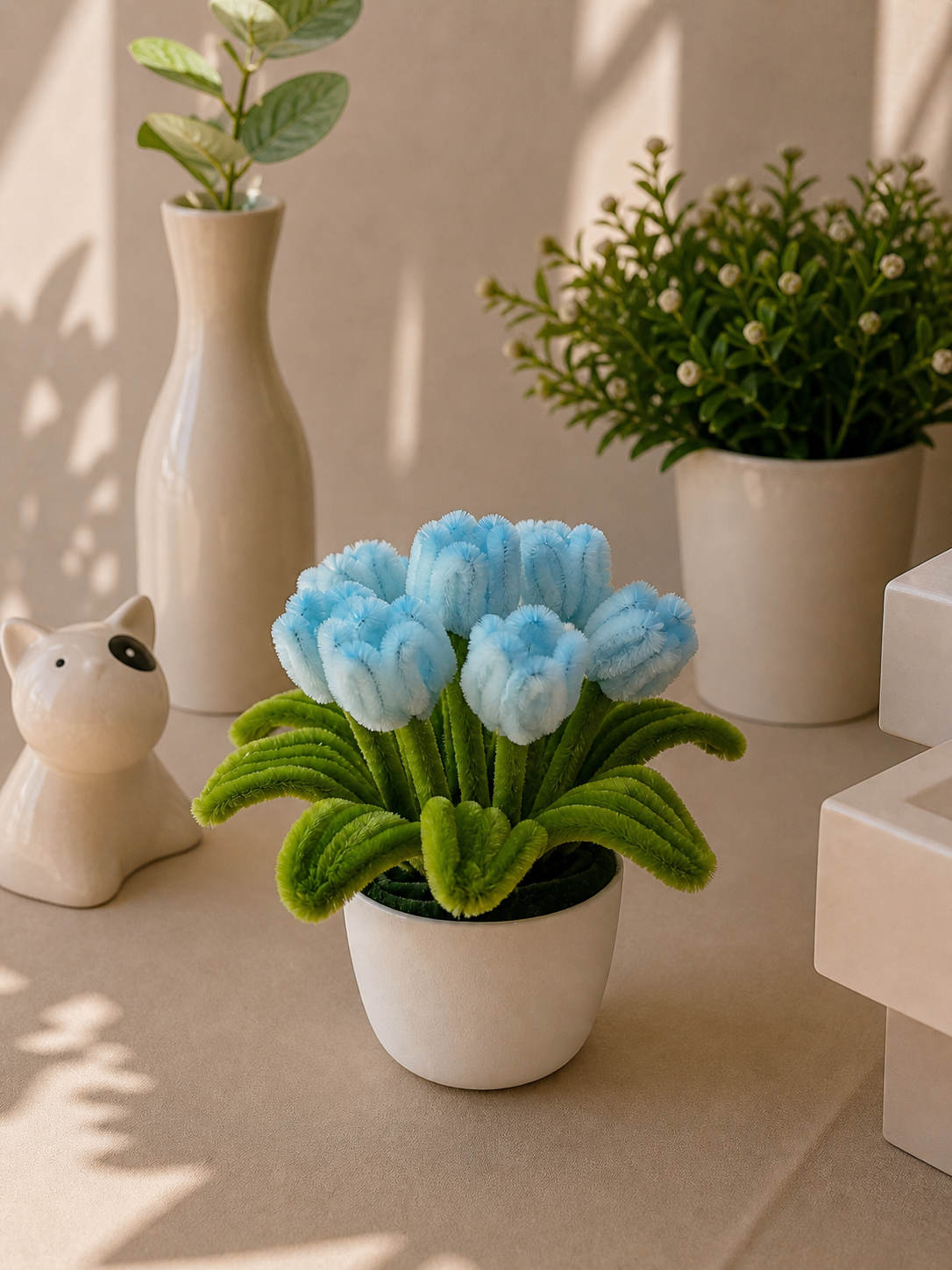 Mini Tulip Pot – Baby Blue Sky