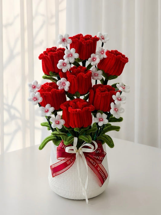 Rose Arrangement – Scarlet Grand