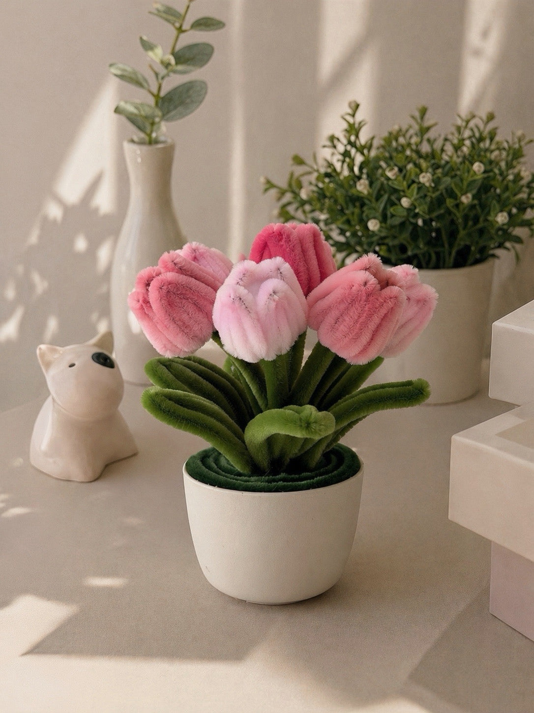 Mini Tulip Mix Pot – Pink Blend