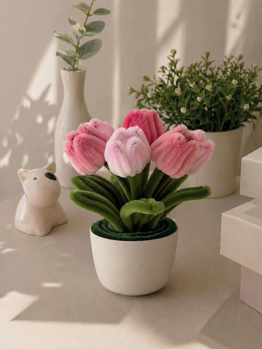 Mini Tulip Mix Pot – Pink Blend